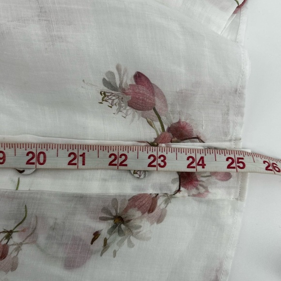 Zimmermann Dancer Floral Blouse size AU 2 No neck Tie Excellent Condition - Picture 8 of 9